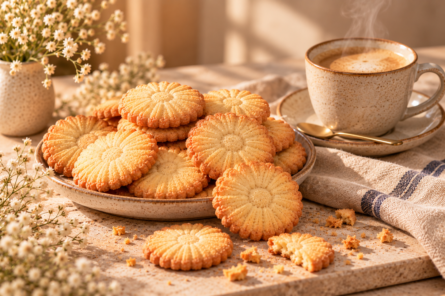 Warme koffie met Leuvense Margrietjes
