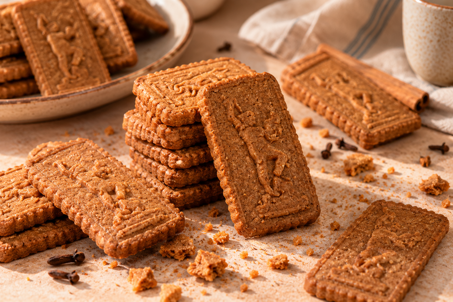 Warme speculaaskoekjes met kaneel